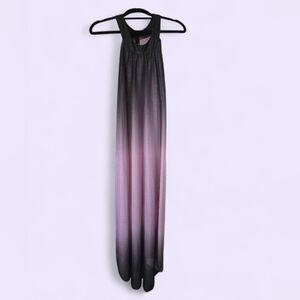 VENUS Black and Purple/pinkish Gradient Maxi Dress